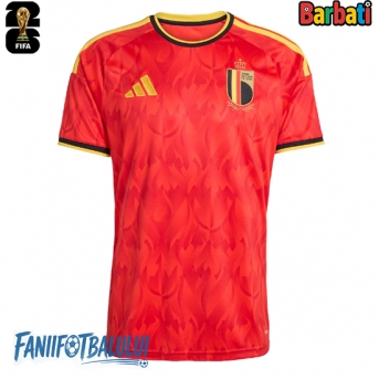 Belgia Tricou Fotbal Replică Mondial 2026 Barbati Acasa